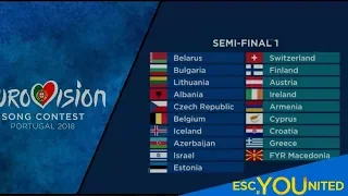 Eurovision 2018: Semi-Final 1 Qualifiers Prediction - Pre-Rehearsals