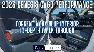 2023 Genesis GV60 Performance Torrent Navy Blue Interior - How Blue Is It In Person?