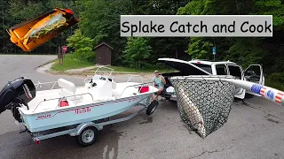 Catching Splake on 15ft Boston Whaler Montauk