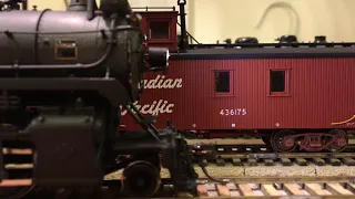 Crawling a DCC-equipped HO Scale Brass Steamer.