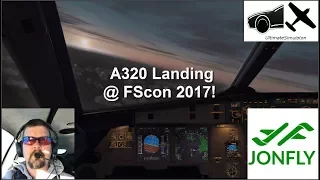 JonFly Landing the JARdesign a320 at FScon 2017!