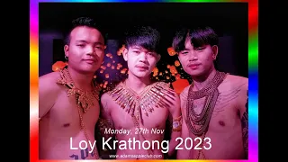 Loy Krathong 2023 Chiang Mai Adams Apple Club Thailand