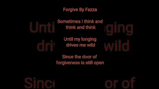 Poem 👉 FORGIVE by Fazza / Sheikh Hamdan