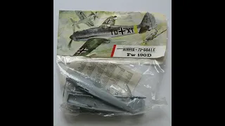 Airfix 1 72nd Scale Focke Wolf Fw 190D Inbox Review