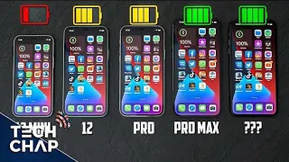 iPhone 12 Mini vs 12 vs 12 vs 12 Pro vs 12 pro max | Battery Test | Giveaway