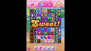 Candy Crush Saga Level 727 - NEW VERSION 25 Moves Only No Boosters #candycrush #level727