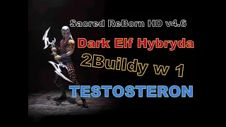 Sacred PL ReBorn HD v4.6 Dark Elf Broń czy pułapka co jest lepsze, pokaz dwóch strategii (Opis PL).