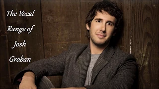 The Vocal Range of Josh Groban -- G2-G5