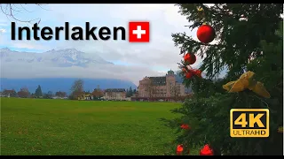 Interlaken - Christmas - 4K Switzerland - Walking Tour #switzerland #interlaken #christmas