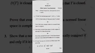 M.Sc. 4th Sem. Mathematics ( Functional analysis )June 2022 #mcbu @studywithms2346