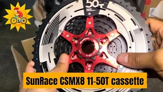 SunRace CSMX8 11 speed cassette | ASMR Unboxing & Installation (2021)