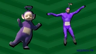 Teletubbies recreated in GTA V [Side By Side Comparison]