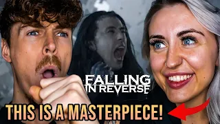 SHE SAID IT'S A MASTERPIECE! | British Couple Reacts to FALLING IN REVERSE - Last Resort Reimagined