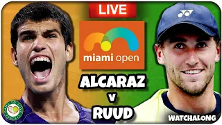 ALCARAZ vs RUUD | Miami Open Final 2022 | LIVE Tennis GTL Watchalong Stream