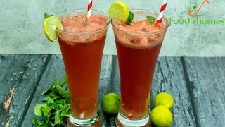 Watermelon Mocktail | Watermelon Mojito | Refreshing Home made Watermelon Juice | Summer Drinks