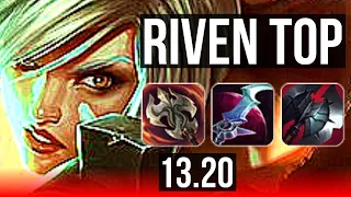 RIVEN vs DARIUS (TOP) | 12/0/1, 8 solo kills, 1700+ games, 1.7M mastery | EUW Master | 13.20