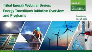 Tribal Energy Webinar: Organizing for the Transition to a Cleaner and More Sustainable Energy Future