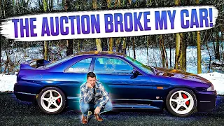 Someone Broke My Nissan Skyline at the auction and left it.