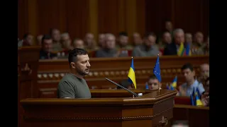 Виступ Президента України Володимира Зеленського під час пленарного засідання Верховної Ради України