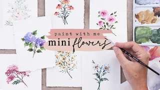 Small Painting BIG SUCCESS! Super Simple Watercolor Mini Flowers