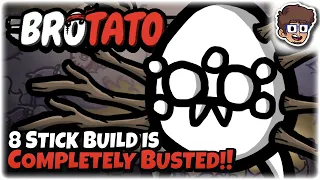 8 Stick Build is COMPLETELY BUSTED!! | Brotato: Modded
