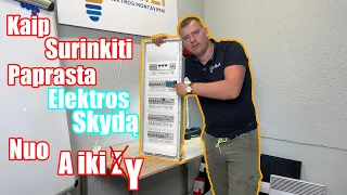 Kaip surinkti elektros skydą? Pilna instrukcija - nuo projekto iki sujungimo. + KONKURSAS