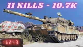 Lion - 11 Kills 10.7K Damage  World of Tanks Replays 4K The best tank game