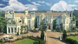 BRITISH MANOR (Gothic Countryside Estate) | Sims 4 Speed Build (Stop Motion Style)