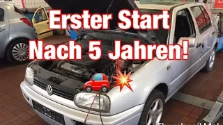 ERSTER START NACH 5 JAHREN!!! -VW Golf 3 aus der Scheune -Simon der Autohändler -