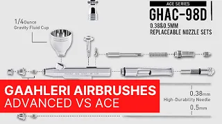 Gaahleri GHAC-98D Ace and GHAD-39 Advanced Airbrush review and comparison