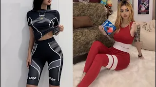 7 Женский спортивный костюм с Алиэкспресс Aliexpress Women's tracksuit Спортивная одежда из Китая