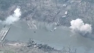 Приключение российской армии в Белогоровке, переправа через Северский Донец