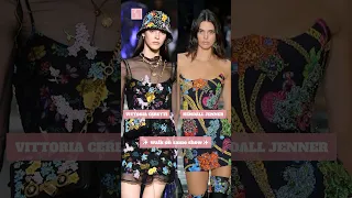 Kendall Jenner & Vittoria Ceretti, which team do you choose? #gigihadid #kendalljenner #model #viral