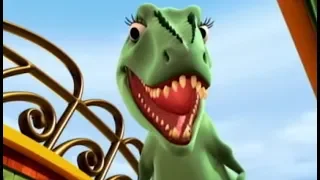 Поезд динозавров Лаура Гигантозавр Мультфильм про динозавров