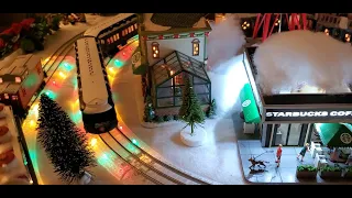 Our Family Christmas Village & O Gauge Train with Lighted Lionel Fastrack (2022)