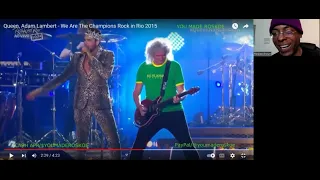 Queen & Adam Lambert - We Are The Champions (Live/Rock In Rio 2015) Reaction #queen #music