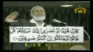 Ahmed Deedat Answer - Why do you use the Bible as EVIDENCE? You don't BELIEVE in it!