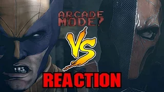 DEATHSTROKE vs WOLVERINE!!! (Arcade MODE! Reaction)