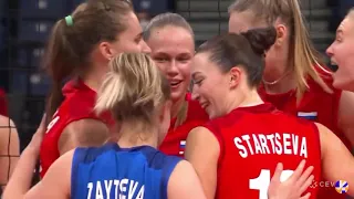 17 Years Old Arina Fedorovtseva On Fire | Russia vs Italy | CEV EuroVolley 2021 Women’s