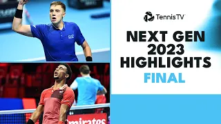 Arthur Fils vs Hamad Medjedovic For The Title! | Next Gen 2023 Final Highlights