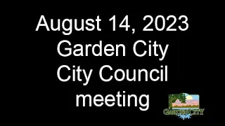 August 14, 2023 City Council meeting