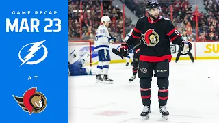 RECAP: Lightning @ Senators 3/23/23 | An Opportunity.