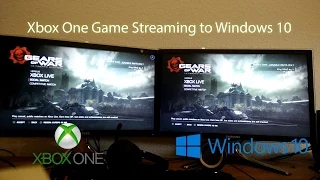 Xbox One Game Streaming to Windows 10 Test - Gears of War Ultimate Edition