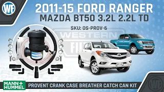 Prov-06 Revised: Provent Installation Ford Ranger PX / Mazda BT50 XT 2011-15 2.2L 3.2L