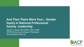 4-28-23-Part 5 DOM Women in Medicine & Science Seminar: Leadership & Promotion - chicken or egg?