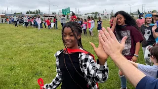 Reed Elementary's last day "clap out" celebrates students and staff who are moving on