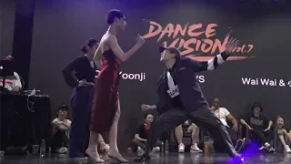 AC & Yoonji vs Wai Wai & 小五 - Dance Vision vol.7 Freestyle 2v2 best 8