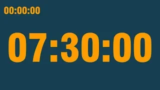 7 hour 30 minute timer (with end alarm, time elapsed and progress bar)