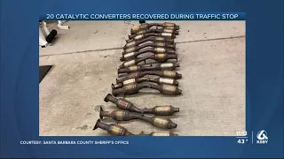 Traffic stop in Santa Barbara County uncovers 20 stolen catalytic converters