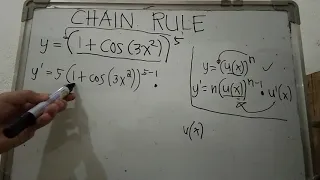 How to get the derivative using CHAIN RULE from a Trigonometric Function| Jeff Aguilar